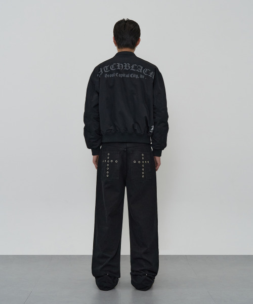 PITCHBLACK(ピッチブラック)の「EYELET CROSS POCKET PANTS (BLACK)(デニムパンツ・メンズ・その他・SMALL/MEDIUM/LARGE/X-LARGE)」の5枚目の写真