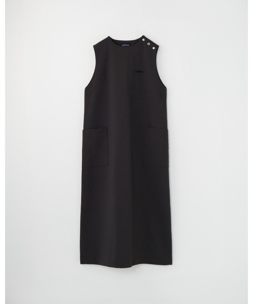 THOUSAND MILE（サウザンドマイル）の「[L's]SLEEVELESS OP DOUBLE WEAVE/スリーブレス ワンピース（ワンピース・レディース・ブラウン/ブラック/チャコールグレー・FREE）」の2枚目の写真