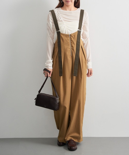 Beau're(ヴュレ)の「【BEAURE】≪別注≫Triple-Zip Cow Leather Shoulder Bag トリプルファスナーレザーショルダーバッグ 3ポケット ビュレ(ショルダーバッグ・レディース・シルバー/ブラック/ライトイエロー/グレイッシュベージュ/ダークブラウン・FREE)」の20枚目の写真