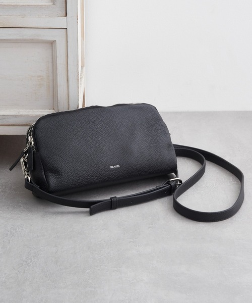 Beau're(ヴュレ)の「【BEAURE】≪別注≫Triple-Zip Cow Leather Shoulder Bag トリプルファスナーレザーショルダーバッグ 3ポケット ビュレ(ショルダーバッグ・レディース・シルバー/ブラック/ライトイエロー/グレイッシュベージュ/ダークブラウン・FREE)」の13枚目の写真