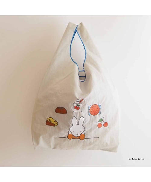 Dick Bruna(ディックブルーナ)の「BRUNA MOTIF EMBROIDERY ショッピングバッグ(エコバッグ/サブバッグ・レディース・ピンク/グレー/ベージュ/ブルー・FREE)」の2枚目の写真