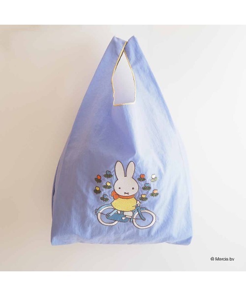 Dick Bruna(ディックブルーナ)の「BRUNA MOTIF EMBROIDERY ショッピングバッグ(エコバッグ/サブバッグ・レディース・ピンク/グレー/ベージュ/ブルー・FREE)」の4枚目の写真