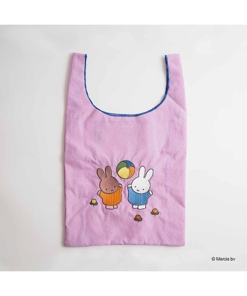 Dick Bruna(ディックブルーナ)の「BRUNA MOTIF EMBROIDERY ショッピングバッグ(エコバッグ/サブバッグ・レディース・ピンク/グレー/ベージュ/ブルー・FREE)」の16枚目の写真