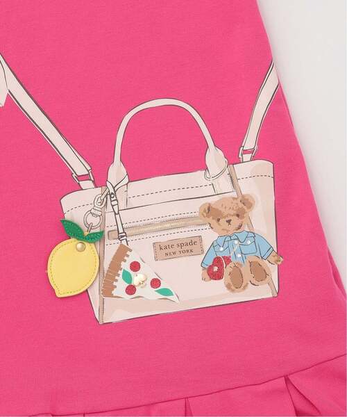 kate spade new york kids（ケイトスペードニューヨーク）の「トロンプルイユフルーツチャームバッグワンピース（ワンピース・キッズ・ブラック/スモークピンク・140cm/130cm/120cm/110cm/100cm/150cm/160cm/90cm）」の11枚目の写真