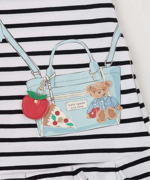 kate spade new york kids（ケイトスペードニューヨーク）の「トロンプルイユフルーツチャームバッグワンピース（ワンピース・キッズ・ブラック/スモークピンク・140cm/130cm/120cm/110cm/100cm/150cm/160cm/90cm）」の12枚目の写真