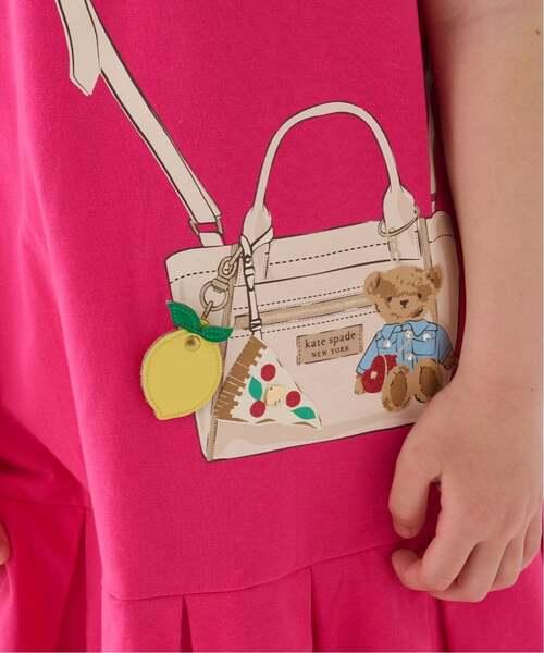kate spade new york kids（ケイトスペードニューヨーク）の「トロンプルイユフルーツチャームバッグワンピース（ワンピース・キッズ・ブラック/スモークピンク・140cm/130cm/120cm/110cm/100cm/150cm/160cm/90cm）」の16枚目の写真
