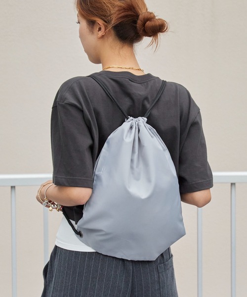 ROOPTOKYO（ループトウキョウ）の「bagbase Premium gymsac ジムサック ナップサック メンズ 2026年 夏 夏物（エコバッグ/サブバッグ・メンズ・ブラック/グレー/シルバー/パープル/ライム/フューシャピンク/イエロー/ライトピンク/レッド/ダークグリーン/オレンジ/ライトブルー/ホワイト/ブルー系その他/スカイブルー/ライトグレー/ブルー/ネイビー/イエロー系その他/バーガンディー/ケリーグリーン/ロイヤルブルー/オレンジ系その他/カーキ/チャコール・FREE）」の3枚目の写真