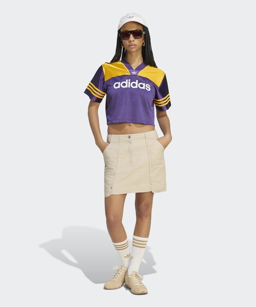 adidas(アディダス)の「プレミアム エッセンシャル キャンバス スカート / アディダスオリジナルス adidas Originals(スカート・レディース・ベージュ・XX-LARGE/LARGE/MEDIUM/X-LARGE/SMALL/X-SMALL)」の5枚目の写真