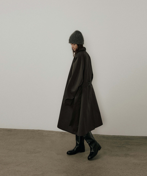THE LILLE(ザ リル)の「Two-way Belted Trench Coat_Charcoal(その他アウター・レディース・その他・FREE)」の1枚目の写真