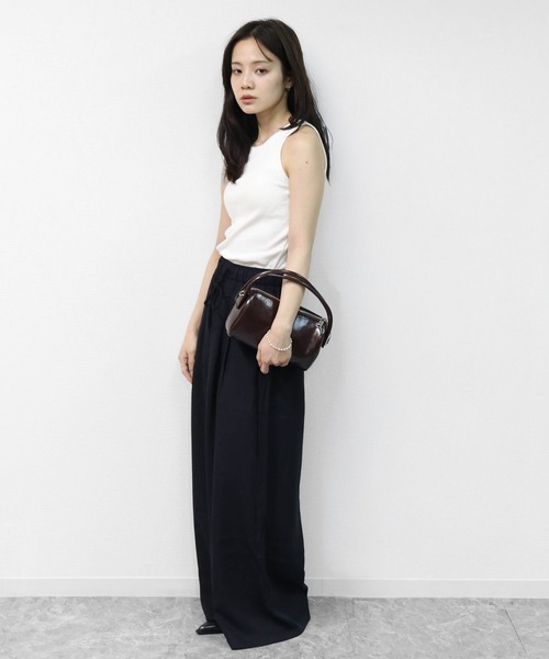 THE CELL.（ザセルドット）の「ダブルハンドル MINIボストン　DOUBLE HANDLE MINI BOSTON BAG（ハンドバッグ・レディース・オフホワイト/ブラック/ブラウン・FREE）」の11枚目の写真