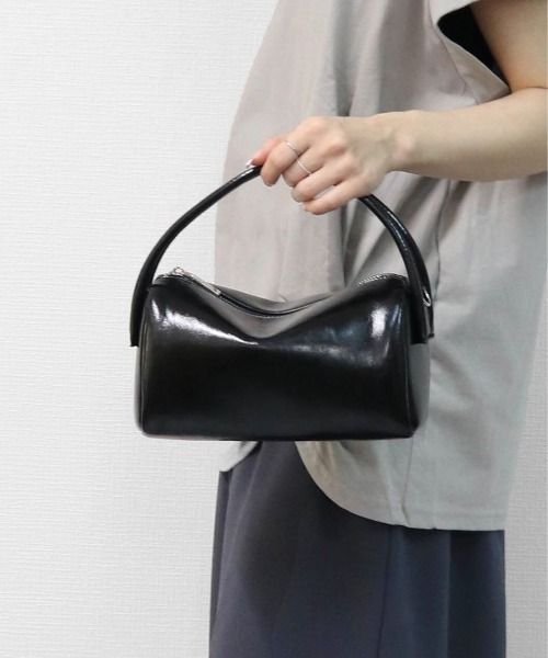 THE CELL.（ザセルドット）の「ダブルハンドル MINIボストン　DOUBLE HANDLE MINI BOSTON BAG（ハンドバッグ・レディース・オフホワイト/ブラック/ブラウン・FREE）」の6枚目の写真