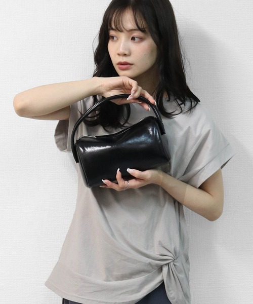 THE CELL.（ザセルドット）の「ダブルハンドル MINIボストン　DOUBLE HANDLE MINI BOSTON BAG（ハンドバッグ・レディース・オフホワイト/ブラック/ブラウン・FREE）」の7枚目の写真