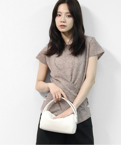 THE CELL.（ザセルドット）の「ダブルハンドル MINIボストン　DOUBLE HANDLE MINI BOSTON BAG（ハンドバッグ・レディース・オフホワイト/ブラック/ブラウン・FREE）」の4枚目の写真