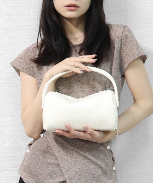 THE CELL.（ザセルドット）の「ダブルハンドル MINIボストン　DOUBLE HANDLE MINI BOSTON BAG（ハンドバッグ・レディース・オフホワイト/ブラック/ブラウン・FREE）」の21枚目の写真