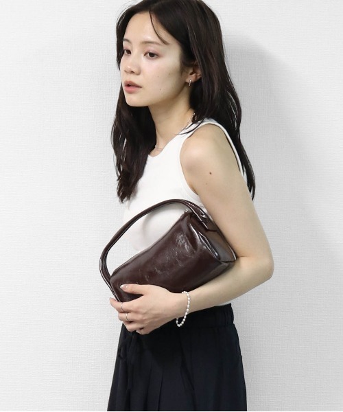 THE CELL.（ザセルドット）の「ダブルハンドル MINIボストン　DOUBLE HANDLE MINI BOSTON BAG（ハンドバッグ・レディース・オフホワイト/ブラック/ブラウン・FREE）」の17枚目の写真
