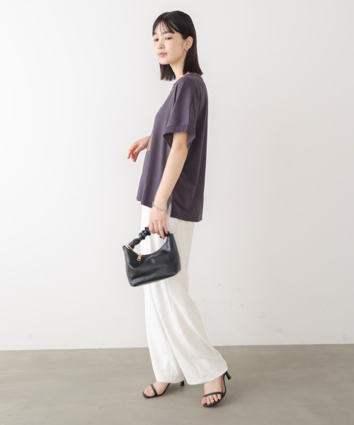 Bou Jeloud(ブージュルード)の「キャットグラフィックTシャツ(Tシャツ/カットソー・レディース・ベージュ/オフホワイト/チャコールグレー・FREE)」の19枚目の写真