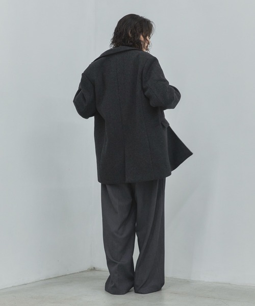 feepur(フェピュール)の「【2size展開】ヘリンボーンウールテーラードジャケット(テーラードジャケット・レディース・ダークブラウン/チャコールグレー・MEDIUM/LARGE)」の14枚目の写真