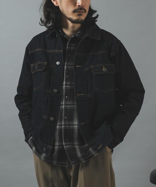 ITEMS URBANRESEARCH(アイテムズ アーバンリサーチ)の「『セットアップ対応』SOFT FEEL DENIM 2NDジャケット(デニムジャケット・メンズ・ブラック/グレー/インディゴブルー・MEDIUM/LARGE)」の1枚目の写真