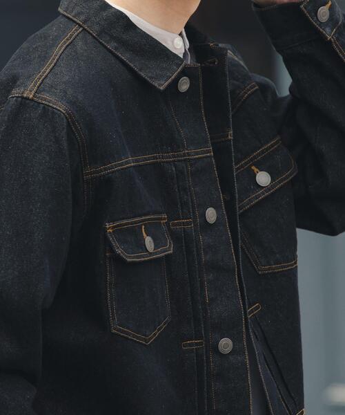 ITEMS URBANRESEARCH(アイテムズ アーバンリサーチ)の「『セットアップ対応』SOFT FEEL DENIM 2NDジャケット(デニムジャケット・メンズ・ブラック/グレー/インディゴブルー・MEDIUM/LARGE)」の8枚目の写真