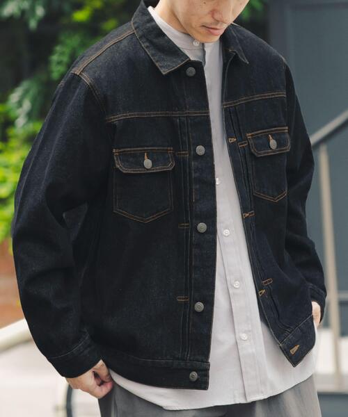 ITEMS URBANRESEARCH(アイテムズ アーバンリサーチ)の「『セットアップ対応』SOFT FEEL DENIM 2NDジャケット(デニムジャケット・メンズ・ブラック/グレー/インディゴブルー・MEDIUM/LARGE)」の9枚目の写真