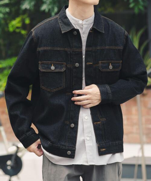ITEMS URBANRESEARCH(アイテムズ アーバンリサーチ)の「『セットアップ対応』SOFT FEEL DENIM 2NDジャケット(デニムジャケット・メンズ・ブラック/グレー/インディゴブルー・MEDIUM/LARGE)」の10枚目の写真