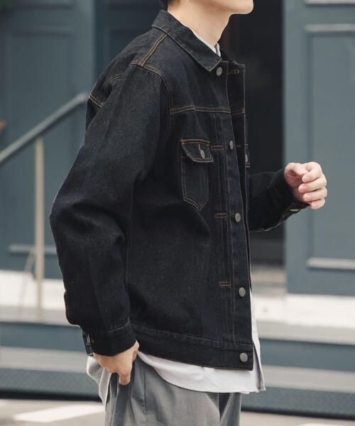 ITEMS URBANRESEARCH(アイテムズ アーバンリサーチ)の「『セットアップ対応』SOFT FEEL DENIM 2NDジャケット(デニムジャケット・メンズ・ブラック/グレー/インディゴブルー・MEDIUM/LARGE)」の11枚目の写真