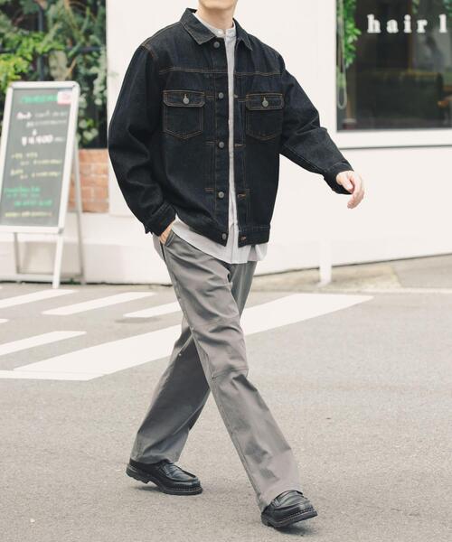 ITEMS URBANRESEARCH(アイテムズ アーバンリサーチ)の「『セットアップ対応』SOFT FEEL DENIM 2NDジャケット(デニムジャケット・メンズ・ブラック/グレー/インディゴブルー・MEDIUM/LARGE)」の12枚目の写真