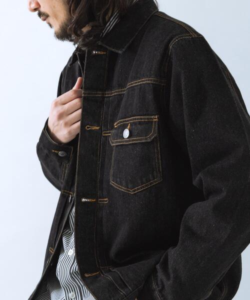 ITEMS URBANRESEARCH(アイテムズ アーバンリサーチ)の「『セットアップ対応』SOFT FEEL DENIM 2NDジャケット(デニムジャケット・メンズ・ブラック/グレー/インディゴブルー・MEDIUM/LARGE)」の13枚目の写真