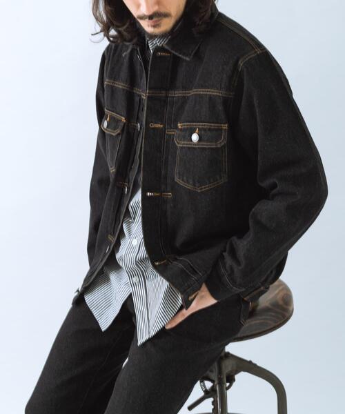 ITEMS URBANRESEARCH(アイテムズ アーバンリサーチ)の「『セットアップ対応』SOFT FEEL DENIM 2NDジャケット(デニムジャケット・メンズ・ブラック/グレー/インディゴブルー・MEDIUM/LARGE)」の14枚目の写真