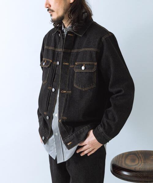ITEMS URBANRESEARCH(アイテムズ アーバンリサーチ)の「『セットアップ対応』SOFT FEEL DENIM 2NDジャケット(デニムジャケット・メンズ・ブラック/グレー/インディゴブルー・MEDIUM/LARGE)」の15枚目の写真