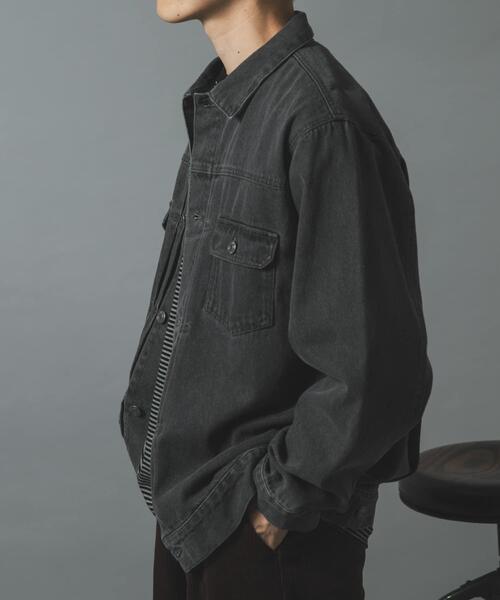 ITEMS URBANRESEARCH(アイテムズ アーバンリサーチ)の「『セットアップ対応』SOFT FEEL DENIM 2NDジャケット(デニムジャケット・メンズ・ブラック/グレー/インディゴブルー・MEDIUM/LARGE)」の22枚目の写真