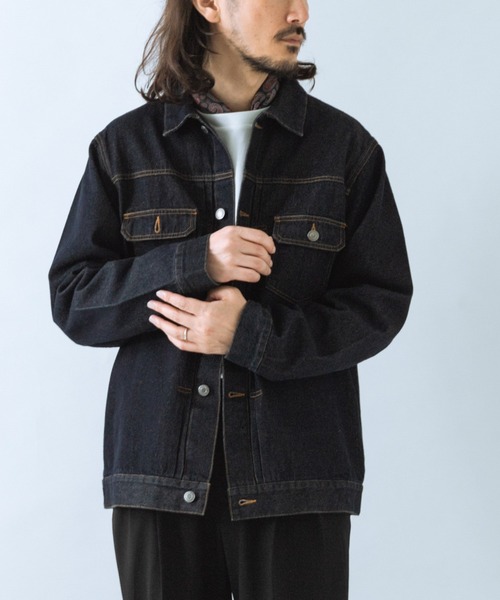 ITEMS URBANRESEARCH（アイテムズ アーバンリサーチ）の「SOFT FEEL DENIM 2NDジャケット（デニムジャケット・メンズ・ブラック/グレー/インディゴブルー・MEDIUM/LARGE）」の16枚目の写真