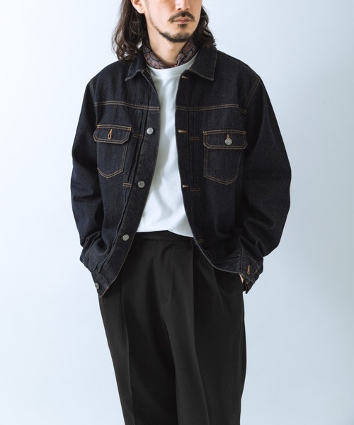 ITEMS URBANRESEARCH（アイテムズ アーバンリサーチ）の「SOFT FEEL DENIM 2NDジャケット（デニムジャケット・メンズ・ブラック/グレー/インディゴブルー・MEDIUM/LARGE）」の17枚目の写真