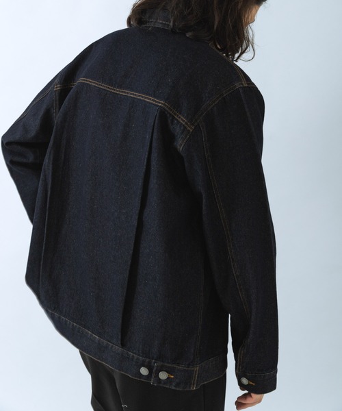 ITEMS URBANRESEARCH（アイテムズ アーバンリサーチ）の「SOFT FEEL DENIM 2NDジャケット（デニムジャケット・メンズ・ブラック/グレー/インディゴブルー・MEDIUM/LARGE）」の19枚目の写真