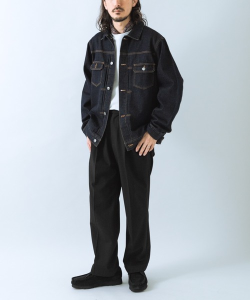 ITEMS URBANRESEARCH（アイテムズ アーバンリサーチ）の「SOFT FEEL DENIM 2NDジャケット（デニムジャケット・メンズ・ブラック/グレー/インディゴブルー・MEDIUM/LARGE）」の20枚目の写真