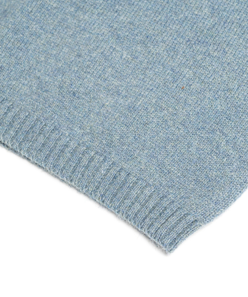 EDINBURGH CLUB（エディンバラクラブ）の「SHETLAND WOOL FISH KNIT (BLUE)（ニット/セーター・メンズ・ブルー・MEDIUM/LARGE/X-LARGE）」の5枚目の写真