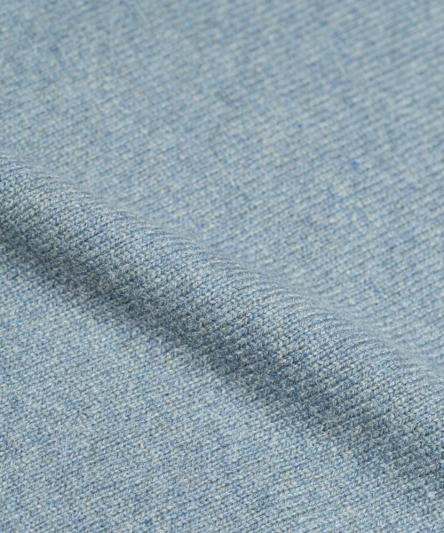 EDINBURGH CLUB（エディンバラクラブ）の「SHETLAND WOOL FISH KNIT (BLUE)（ニット/セーター・メンズ・ブルー・MEDIUM/LARGE/X-LARGE）」の6枚目の写真