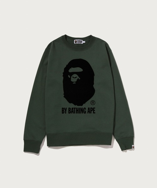 A BATHING APE（アベイシングエイプ）の「BY BATHING SWEATSHIRT CREWNECK（スウェット・メンズ・ネイビー/オリーブ/ブラウン・XX-LARGE/SMALL/X-LARGE/MEDIUM/LARGE）」の2枚目の写真
