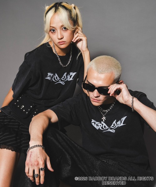 BAD BOY（バッドボーイ）の「SHORT ROUND/BAD BOYブリーチグラフィックT（Tシャツ/カットソー・メンズ・ホワイト系その他/ブラック系その他・LARGE/MEDIUM）」の2枚目の写真