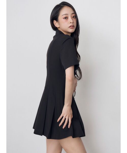 MURUA(ムルーア)の「ナポレオンライクミニワンピース(ワンピース・レディース・ブラック/カーキ/グレー・1/2)」の5枚目の写真