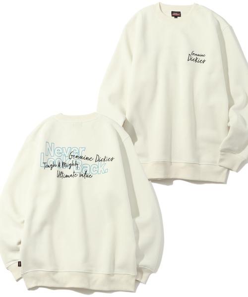 Dickies(ディッキーズ)の「【GENUINE DICKIES/ジェニュインディッキーズ】 アソート 裏起毛 刺繍&プリント クルーネック 長袖 トレーナー(スウェット・メンズ・ネイビー/ホワイト系1/ホワイト系3/ホワイト系4/ブラック系1/ブラック系2/ブラック系3/ブラック系4/ライトグレー系1/ライトグレー系2/ブラウン系1/ブラウン系2/ブラウン系3/ベージュ系1/ベージュ系2/ホワイト系2・M/L/XL)」の3枚目の写真