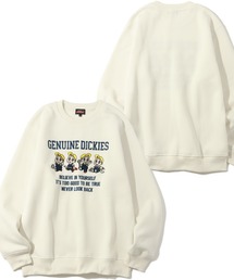 CORPUS　SELECT（コーパストーキョー）の「【GENUINE DICKIES/ジェニュインディッキーズ】 アソート 裏起毛 刺繍＆プリント クルーネック 長袖 トレーナー（スウェット）」