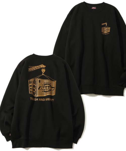Dickies(ディッキーズ)の「【GENUINE DICKIES/ジェニュインディッキーズ】 アソート 裏起毛 刺繍&プリント クルーネック 長袖 トレーナー(スウェット・メンズ・ネイビー/ホワイト系1/ホワイト系3/ホワイト系4/ブラック系1/ブラック系2/ブラック系3/ブラック系4/ライトグレー系1/ライトグレー系2/ブラウン系1/ブラウン系2/ブラウン系3/ベージュ系1/ベージュ系2/ホワイト系2・M/L/XL)」の9枚目の写真