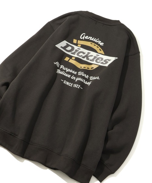 Dickies(ディッキーズ)の「【GENUINE DICKIES/ジェニュインディッキーズ】 アソート 裏起毛 刺繍&プリント クルーネック 長袖 トレーナー(スウェット・メンズ・ネイビー/ホワイト系1/ホワイト系3/ホワイト系4/ブラック系1/ブラック系2/ブラック系3/ブラック系4/ライトグレー系1/ライトグレー系2/ブラウン系1/ブラウン系2/ブラウン系3/ベージュ系1/ベージュ系2/ホワイト系2・M/L/XL)」の19枚目の写真