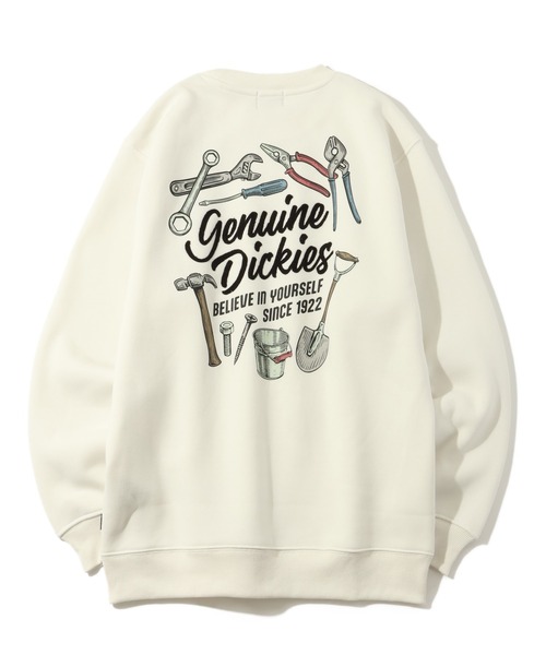 Dickies(ディッキーズ)の「【GENUINE DICKIES/ジェニュインディッキーズ】 アソート 裏起毛 刺繍&プリント クルーネック 長袖 トレーナー(スウェット・メンズ・ネイビー/ホワイト系1/ホワイト系3/ホワイト系4/ブラック系1/ブラック系2/ブラック系3/ブラック系4/ライトグレー系1/ライトグレー系2/ブラウン系1/ブラウン系2/ブラウン系3/ベージュ系1/ベージュ系2/ホワイト系2・M/L/XL)」の22枚目の写真