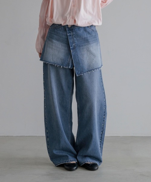 LOWRYS FARM(ローリーズファーム)の「アソートデコレーションデニム 1067725(デニムパンツ・レディース・ブルー系その他/ブルー系その他5/ブルー系その他6/ブラック系その他・SMALL/MEDIUM/LARGE)」の21枚目の写真