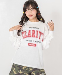 ANAP GiRL（アナップガール）の「カレッジロゴロンＴ（Tシャツ/カットソー）」