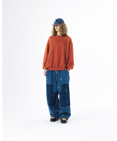 ANGLAN(アングラン)の「Washed Painting Denim Pants - Blue(デニムパンツ・メンズ・その他・ONE SIZE)」の4枚目の写真