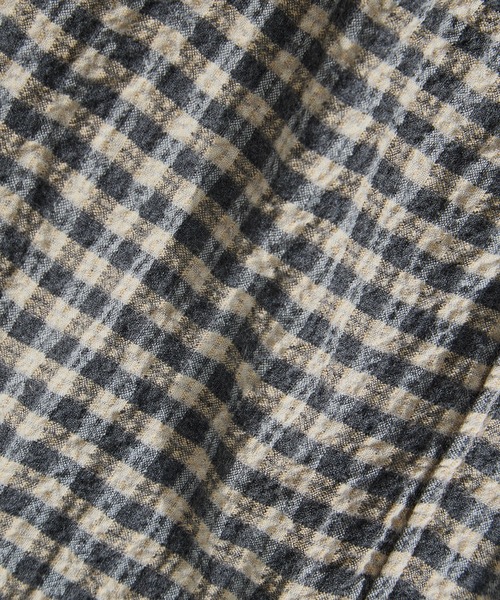 KEY TIMEZ(キータイムズ)の「【is-ness/イズネス】Ripple Check Shirt(シャツ/ブラウス・メンズ・グレー・L/M)」の10枚目の写真