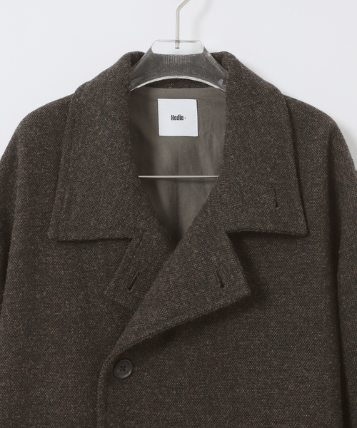 EDIFICE（エディフィス）の「Hedie.+ British Tweed Coat（その他アウター・メンズ・カーキ・2/3）」の7枚目の写真